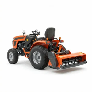 Minitractor con desbrozadora